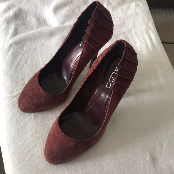 ALDO Botkins Suede Platform Heels 7.5 - Picture 4 of 8
